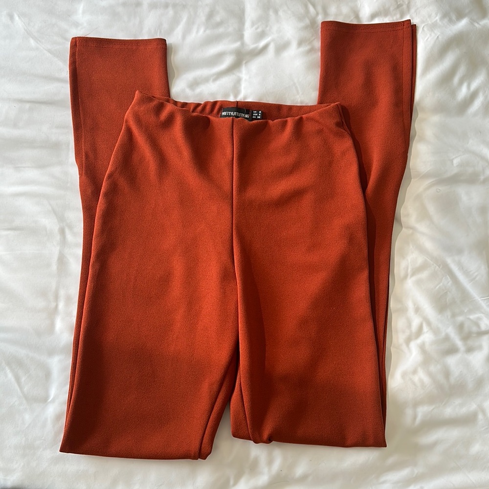 PLT Burnt Orange Pants with Slits